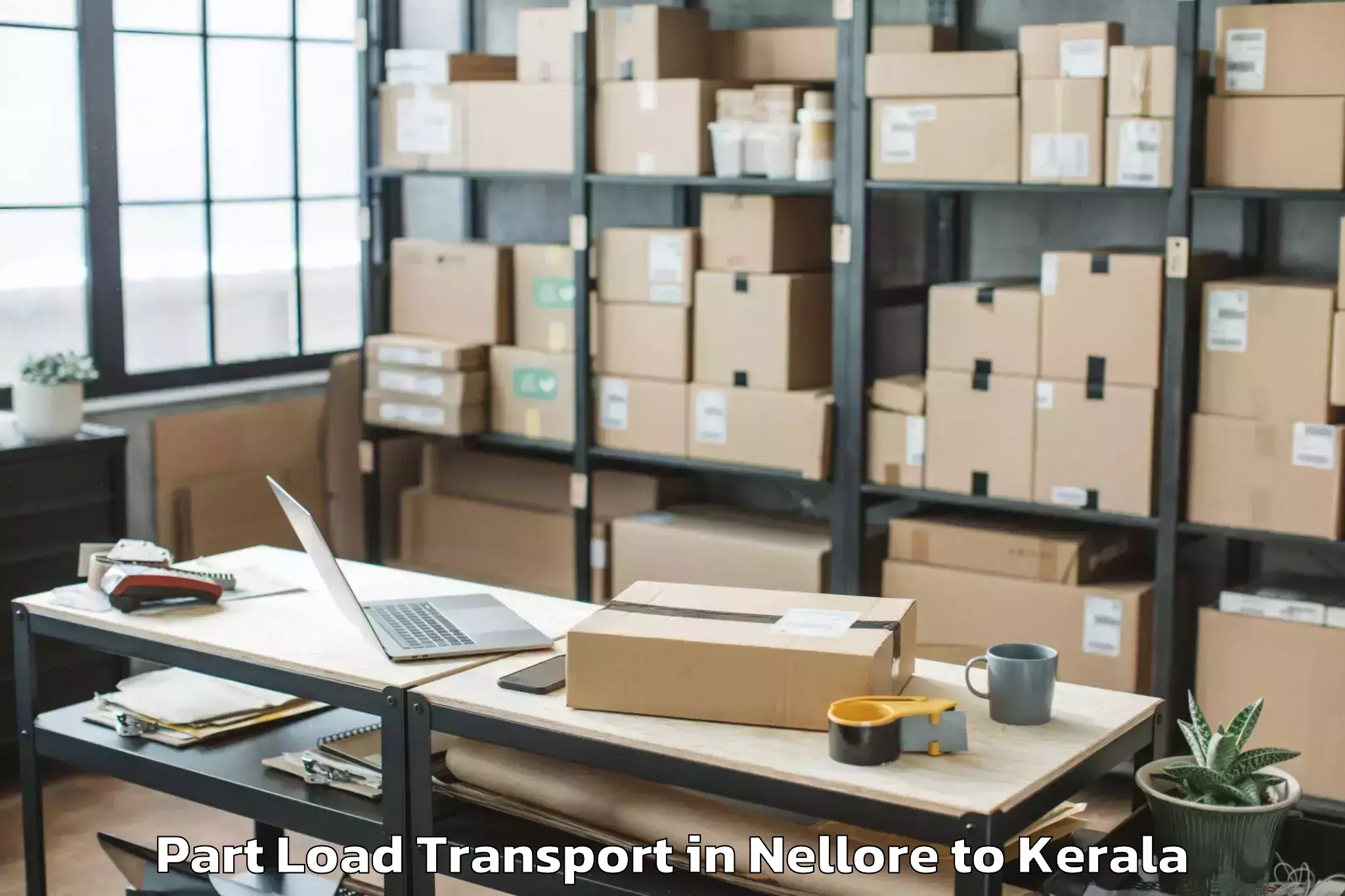 Discover Nellore to Venjaramoodu Part Load Transport